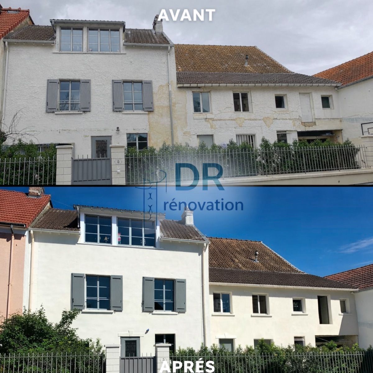 Ravalement de façade — avant / après